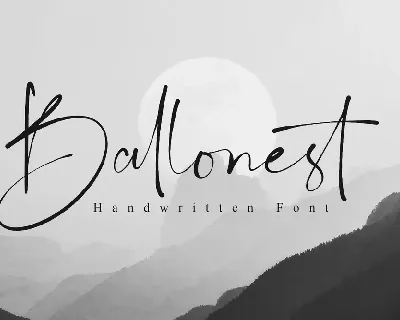 Ballonest font