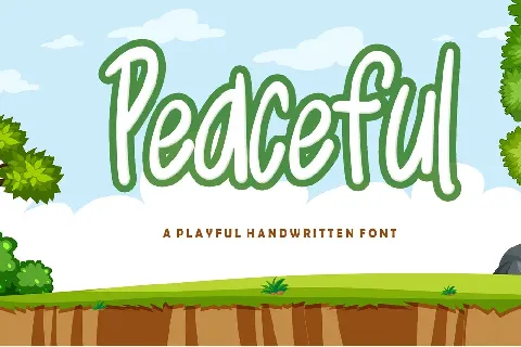 Peaceful - Personal Use font