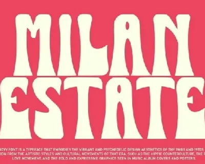 Milan Estate font