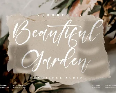 Beautiful Garden font