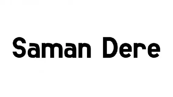 Saman Dere font