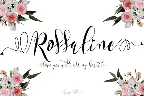 Rossaline Calligraphy font