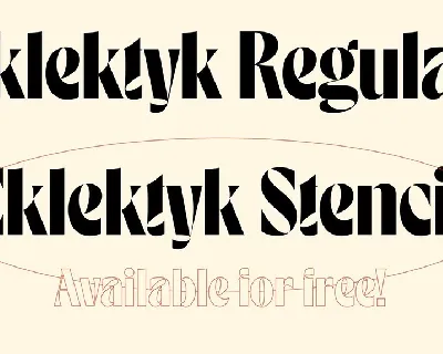 Eklektyk Display font