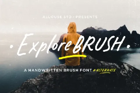 Explore Brush font