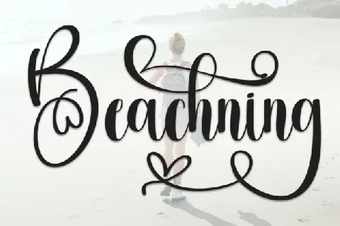 Beachning Script font