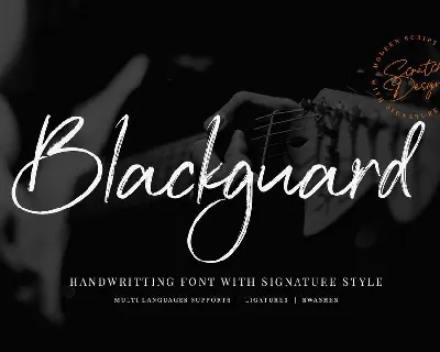 Blackguard font