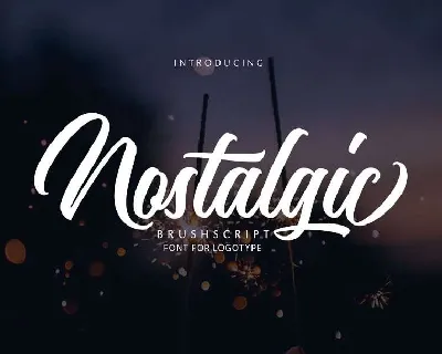 Nostalgic font