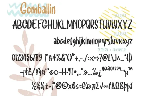 Gomballin font