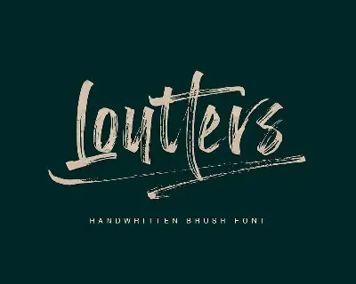 Loutters font