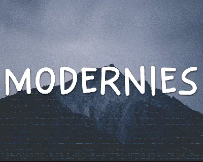 Modernies font