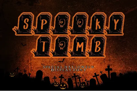 SPOOKY TOMB - Personal Use font