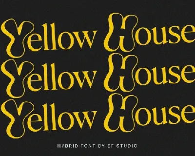 Yellow House font