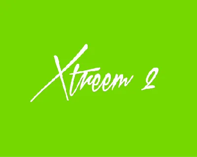 Xtreem 2 font