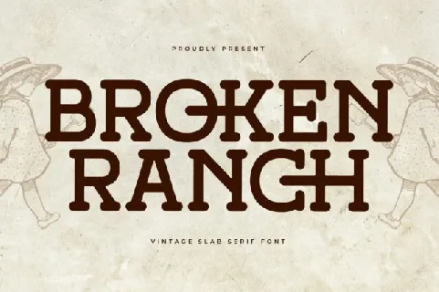 Broken Ranch font