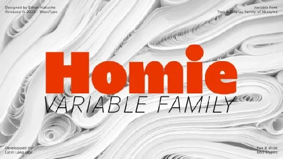 Homie Family font