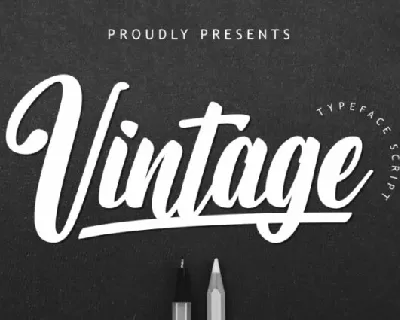 Vintage Calligraphy font