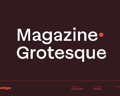 Magazine Grotesque font