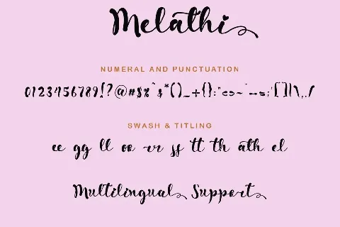 Melathi font