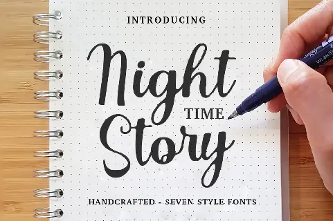 Night Time Story font