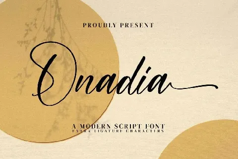 Onadia font