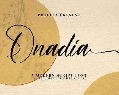 Onadia font