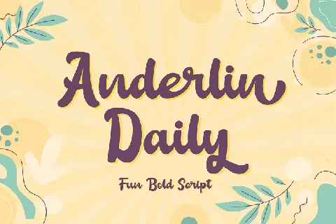 Anderlin Daily font