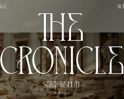 THE CRONICLE font