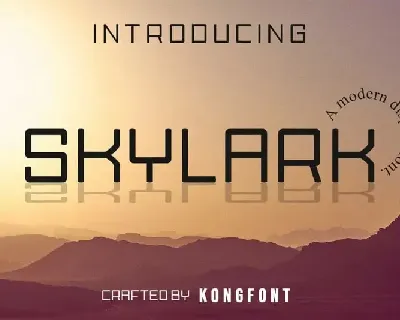 Skylark Display font