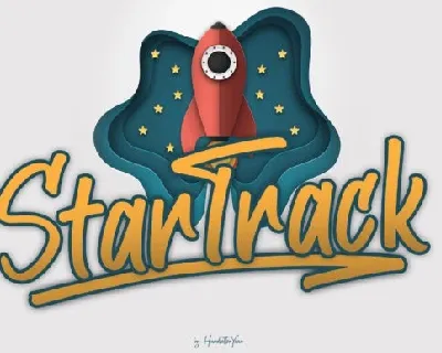 Star Track Script font