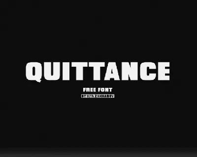 Quittance Typeface font