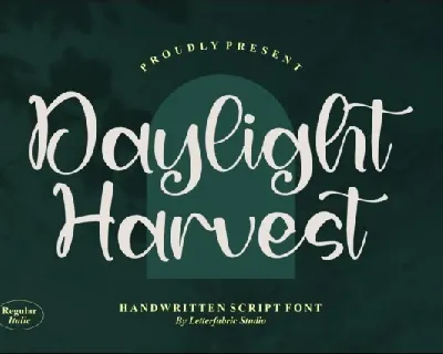 Daylight Harvest font