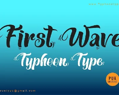 First Wave font