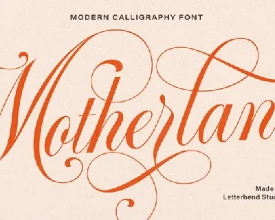 Motherlane font