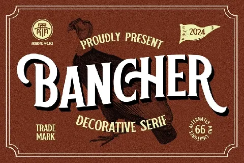 Bancher font