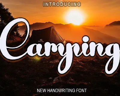Camping font