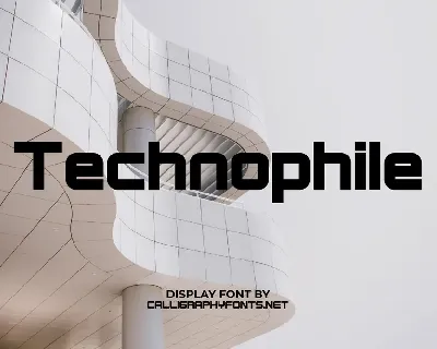 Technophile font