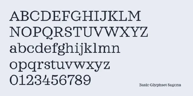 Sagona Family font