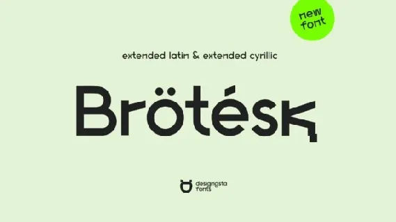 Brotesk font