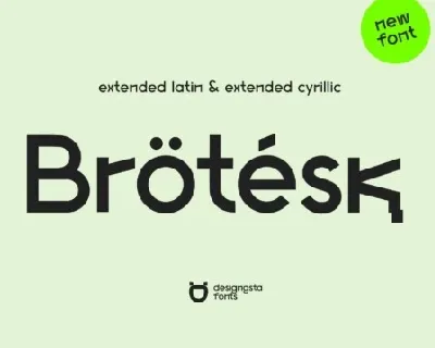 Brotesk font