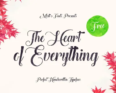 The Heart of Everything Free font