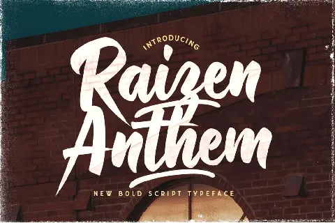 Raizen Anthem Typeface font
