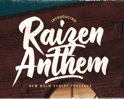 Raizen Anthem Typeface font