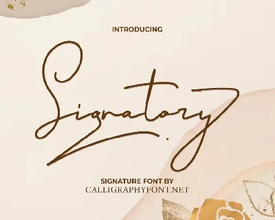 Signatory Demo font