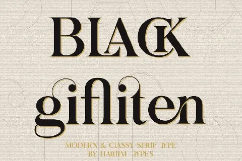 Black Gifliten font