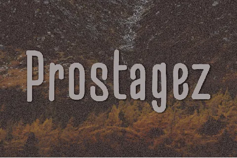 Prostagez font