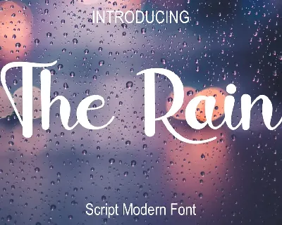 The Rain font