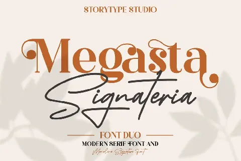 Megasta Signateria font