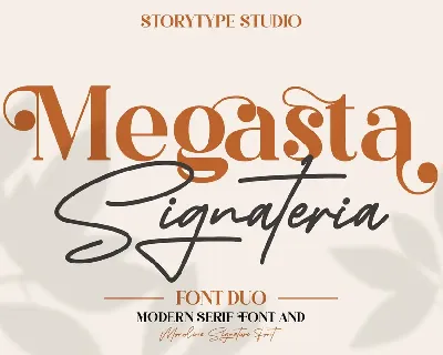 Megasta Signateria font