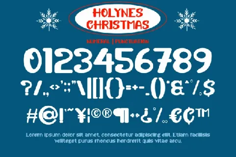 Holiness Christmas Display font