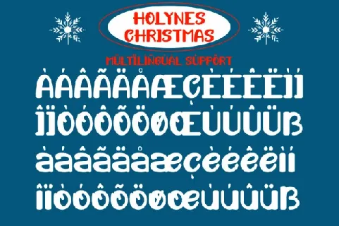 Holiness Christmas Display font